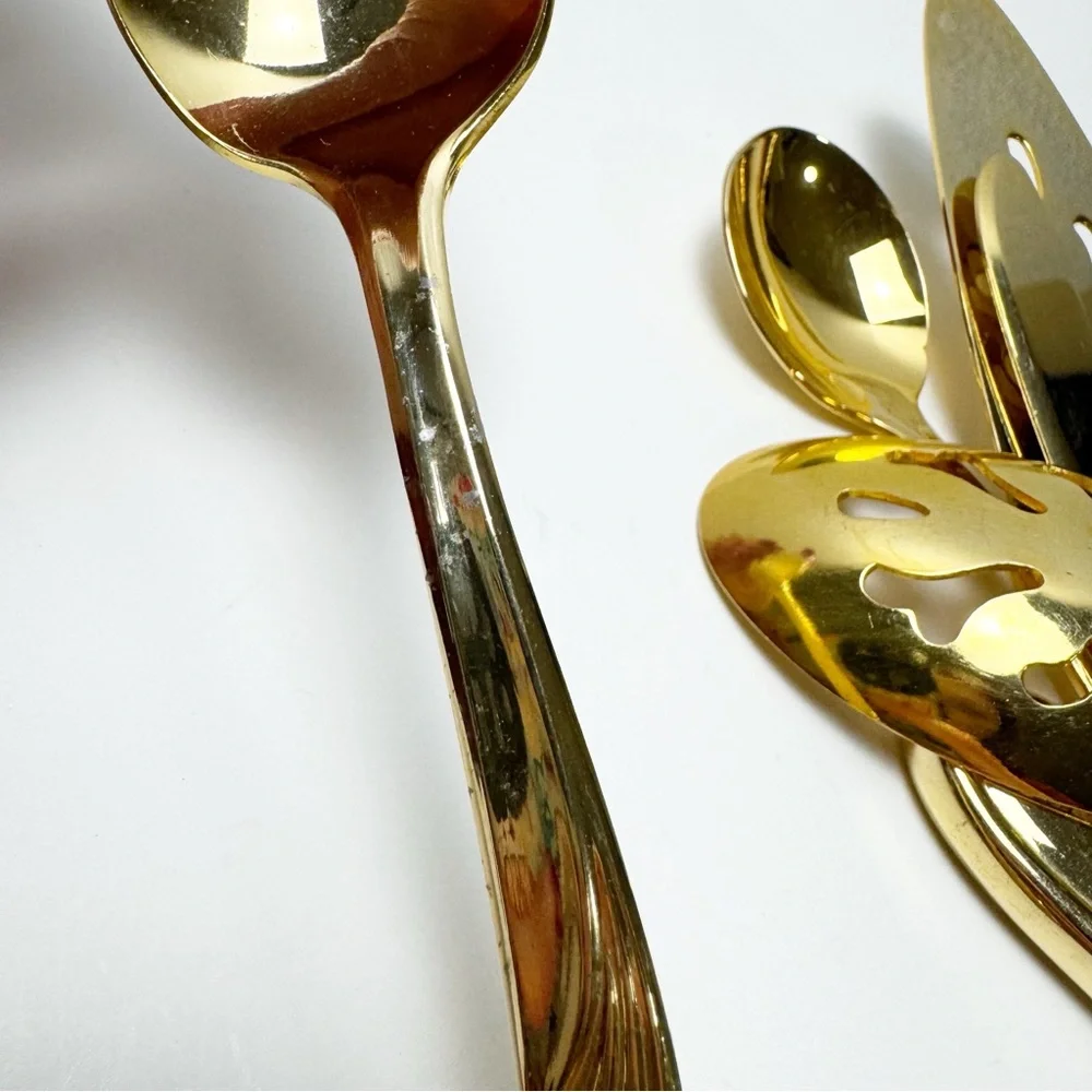 Vintage International Electro Plated Gold Flatware 24 Piece